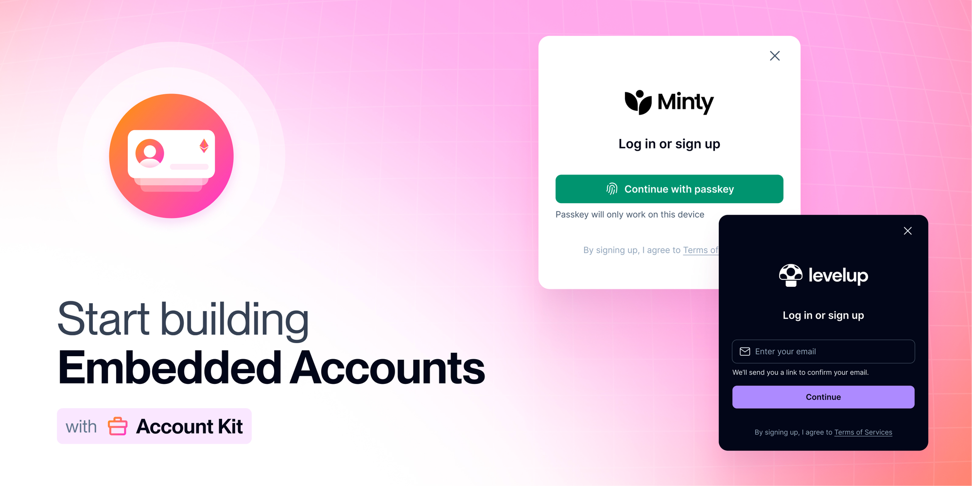 Embedded Accounts Banner